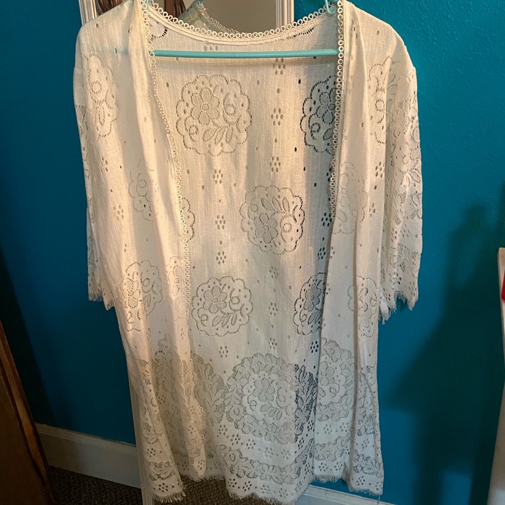 Lace swimsuit cover